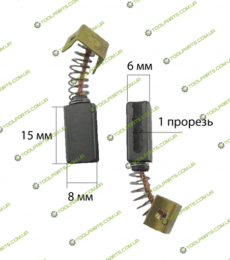 Щетка графитовая 6х8х15
