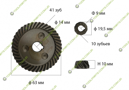 Шестерня болгарки Craft 180/1900 Универсальная 