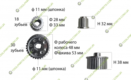 Шківи на рубанок Rebir